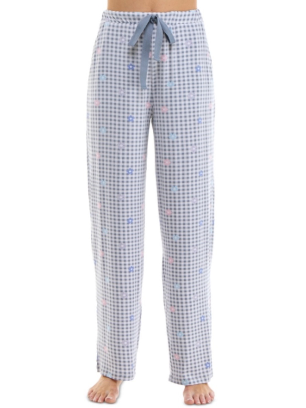 Roudelain Women's Printed Drawstring Pajama Pants - Laurie Ginghma Flowers XXL